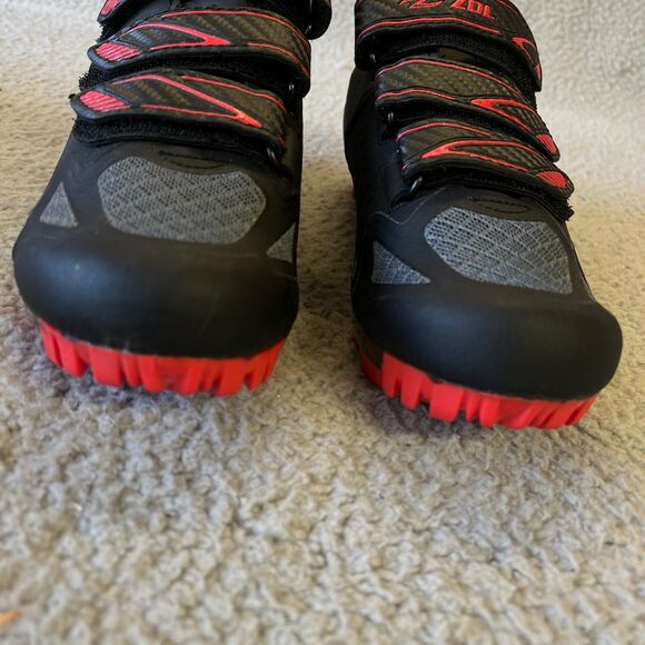 Zol Predator Cycling Shoes Men US 7 EUR 39 Plus Black MTB Mountain Bike Indoor - Picture 6 of 10